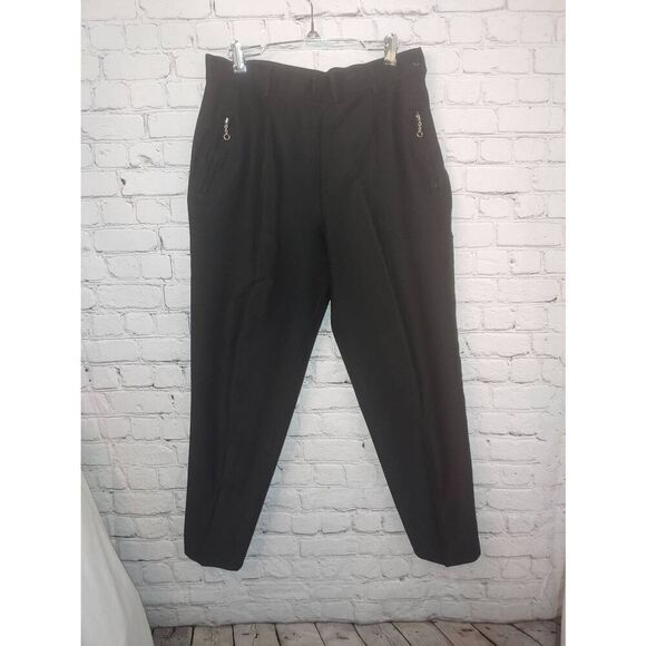 NY Jeans Vintage Women's Size 10 Black Canvas Pants - Picture 4 of 8